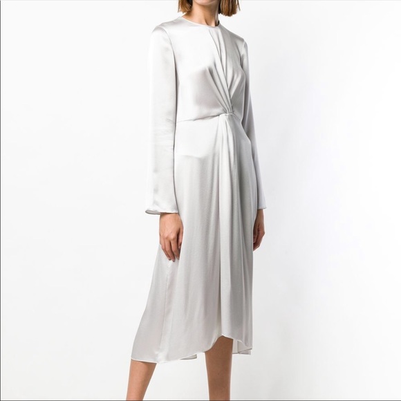 VINCE silk silver dress - Picture 2 of 7